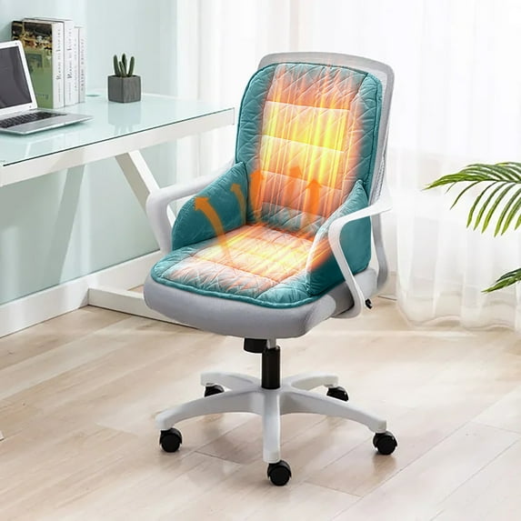 karymi USB Powered Heated Seat Cushion with Lumbar Support for Office Chair, Warming Pad for Long Hours Sitting at Home, Car, Desk Living Room Decor Room Decor Valentines Day Decorations
