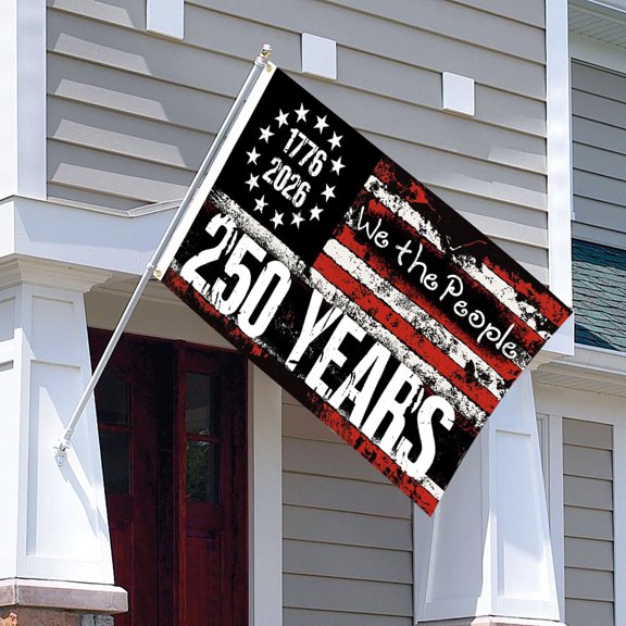 karymi Vintage Commemorative Flag 3x5 Feet Polyester with Brass Eyelets Outdoor Display for Upholding Garden and Home Decor 4th of July Decorations Party Favors