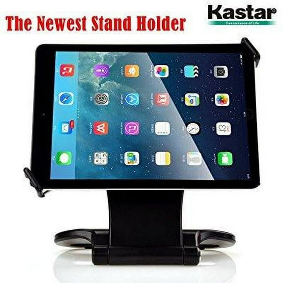 kastar 360 swivel rotating stand holder tabletop stand with collapsible base for all ipad series: ipad1, ipad2, ipad3, ipad4, ipad mini, ipad air, samsung galaxy tablets and 7-10 tablet pc (black)