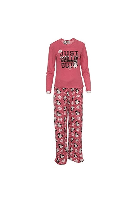 Womens Pajama Pant Set Ultra Soft Breathable Sleepwear Female Nightwear Dress Top and Capri Pajama Set - Pink (Large)