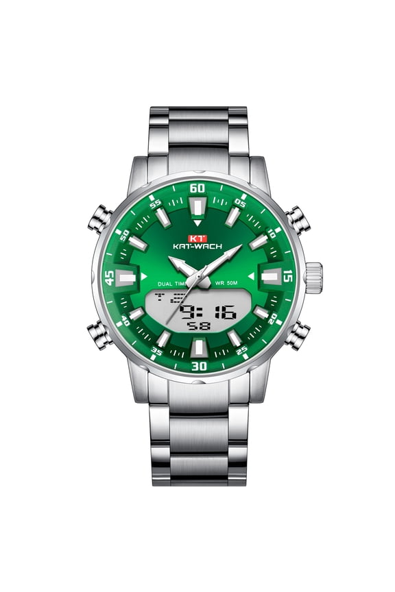 Men's quartz Watch Alloy shell steel with waterproof luminous alarm clock fashion luxury watch