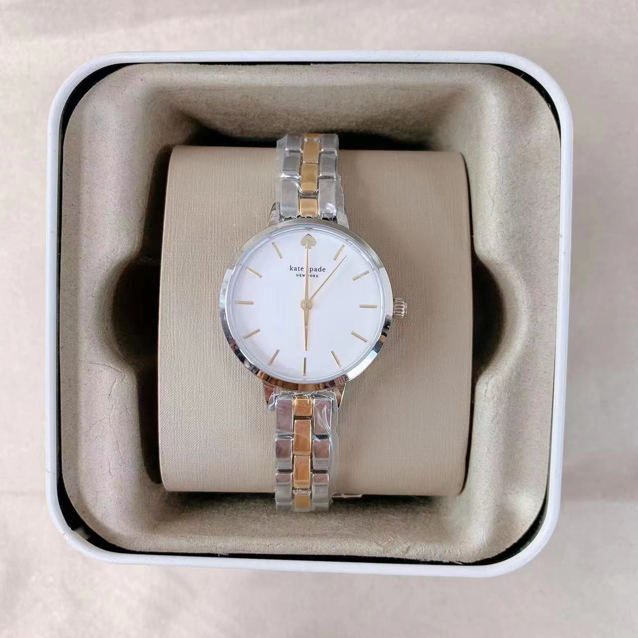 Kate Spade New York Women's Metro Watch, Two-Tone Silver Kate Spade New York Women's Metro Watch, Two-Tone Silver
