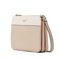 thumbnail image 1 of kate spade crossbody purse Leila triple gusset handbag for women, Warm beige, Small, 1 of 6