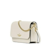 KATE SPADE NEW YORK Women's Madison Saffiano Leather Small Flip CrossBody Bag, Toasted Hazelnut