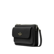 KATE SPADE NEW YORK kate spade handbag for women Leila small flap crossbody bag, Black