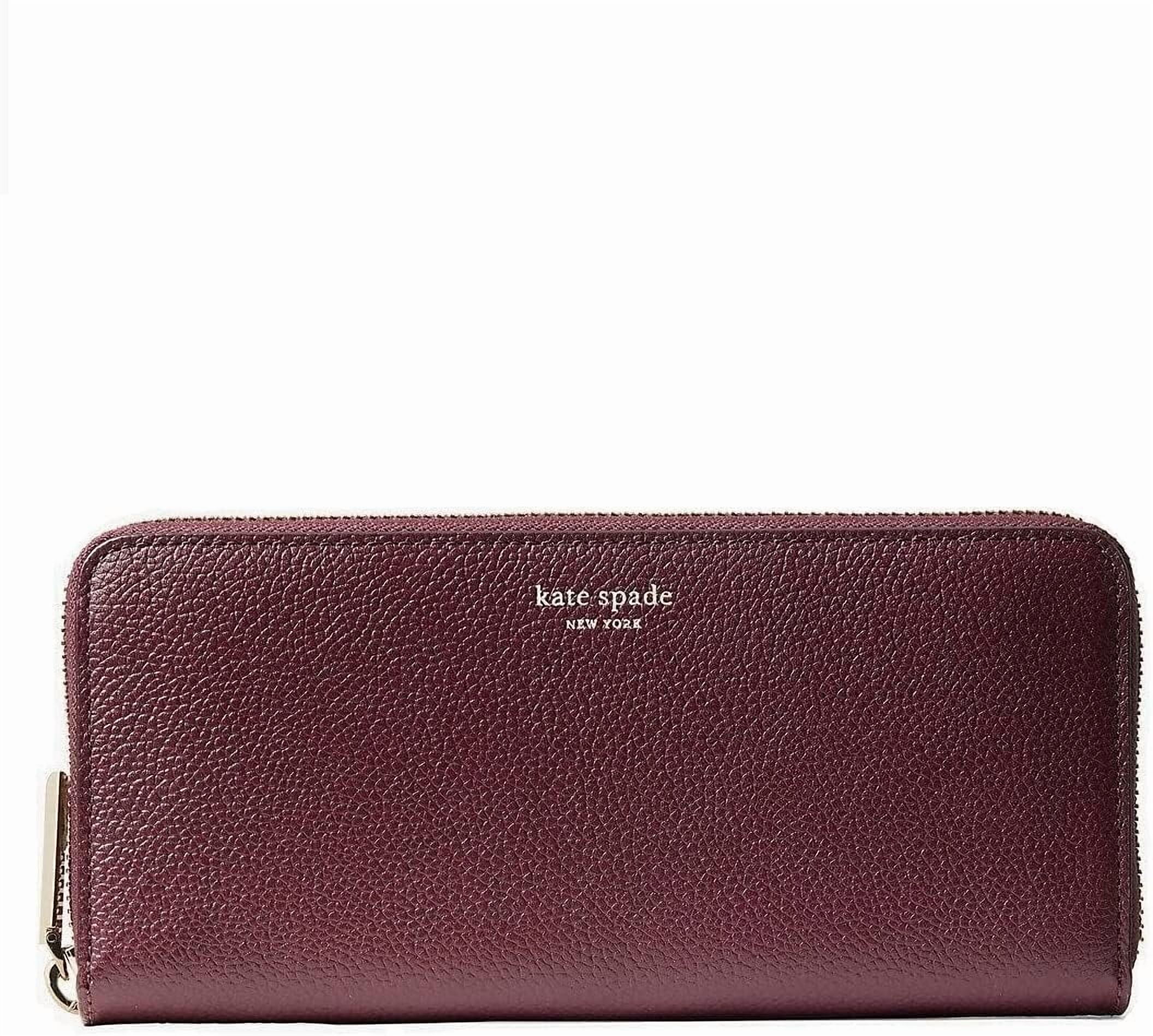 kate spade new york Margaux Slim Continental Wallet, Deep Cherry