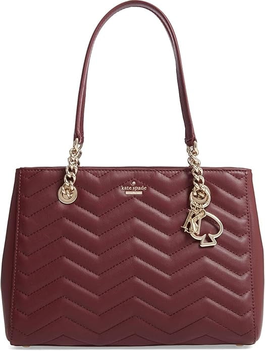 kate spade new york Reese Park Small Courtnee Smooth Leather Bag, Cherrywood