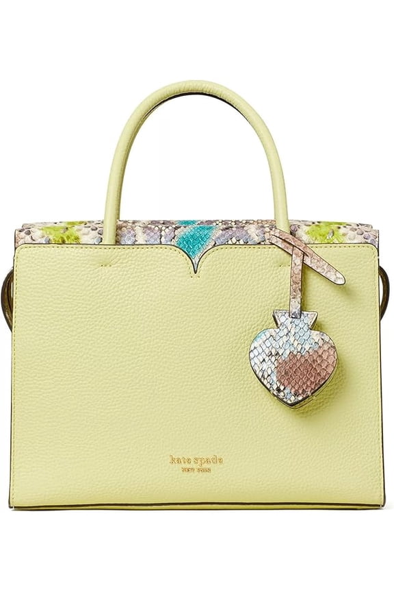 Spencer Snake Embossed Medium Satchel