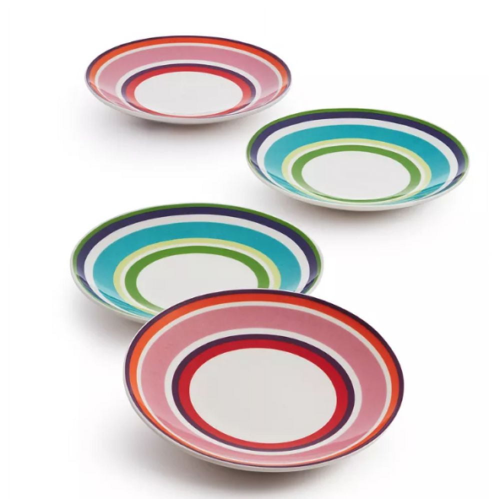 kate spade new york Wickford Cafe Stripe Tidbit Plates Set of 4