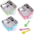 thumbnail image 1 of kathson 3PCS Crate Dog Bowl Hanging Cage Food Bowl Stainless Steel Removable Pet Food Spoon Water Feeder Bowls Coop Cup for Puppy Cat Bird Rabbit, 1 of 8