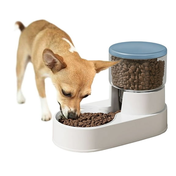 kathson Automatic Dog Feeder,Gravity Dog Food Dispenser,Large Capacity Auto Pet Bowls,Dry Food Self Feeding Station Bowl for Cats,Dogs,Blue