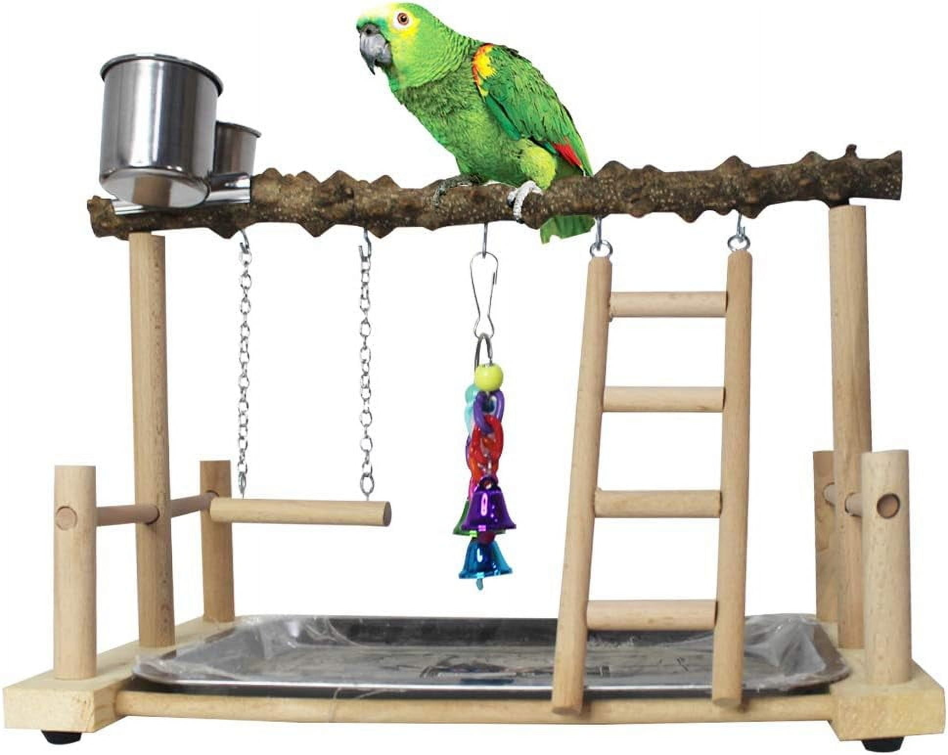 Costcogogoページ　バードアタック　バードジム Bird Toys BNOSDM Natural Wood Bird Playground For Training