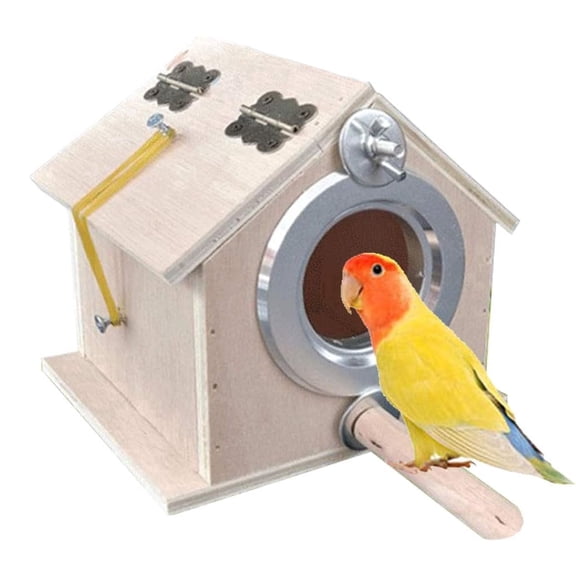 kathson Parakeet Nest Box Bird Nesting House Parrot Breeding Mating Box for Lovebirds Cockatiel Budgie Finch parrotlets-L