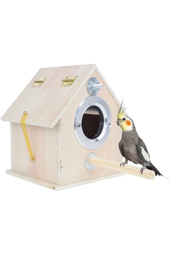 Parakeet Nest Box Bird Nesting House Parrot Breeding Mating Box for Lovebirds Cockatiel Budgie Finch parrotlets-XL