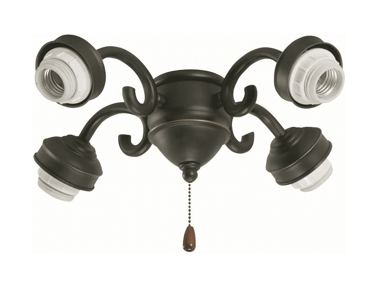 kathy ireland HOME 4Light Transitional Fitter for Ceiling Fan Metal