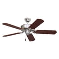 thumbnail image 1 of kathy ireland HOME - Designer-5 Blade Ceiling Fan-52 Inches Wide  Brushed Steel, 1 of 6