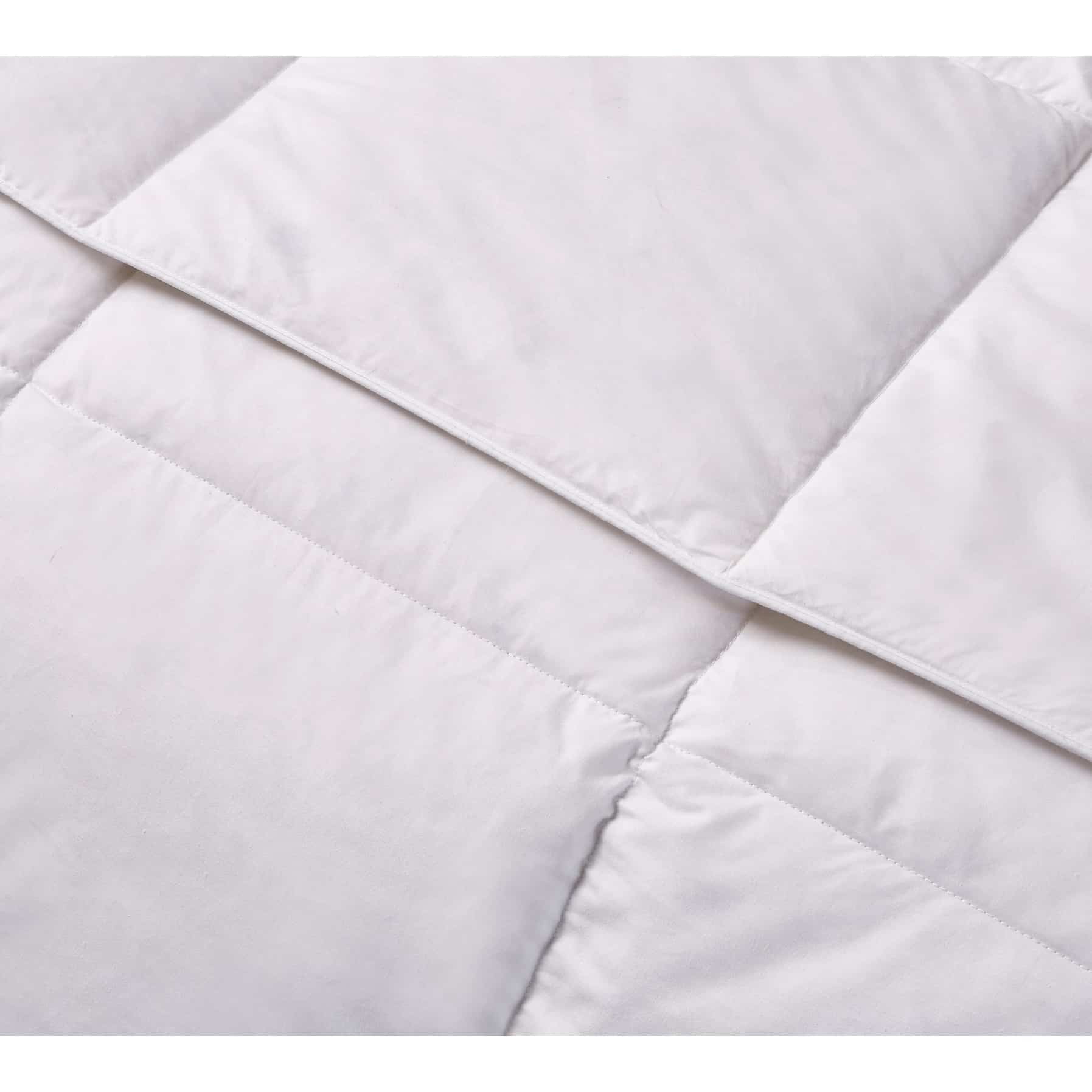 Twin White Cotton Down Feather Bedspread