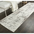 thumbnail image 1 of kathy ireland Home Safari Dreams Abstract Ivory/Grey 2'3" x 8' Area Rug, (2x8), 1 of 7