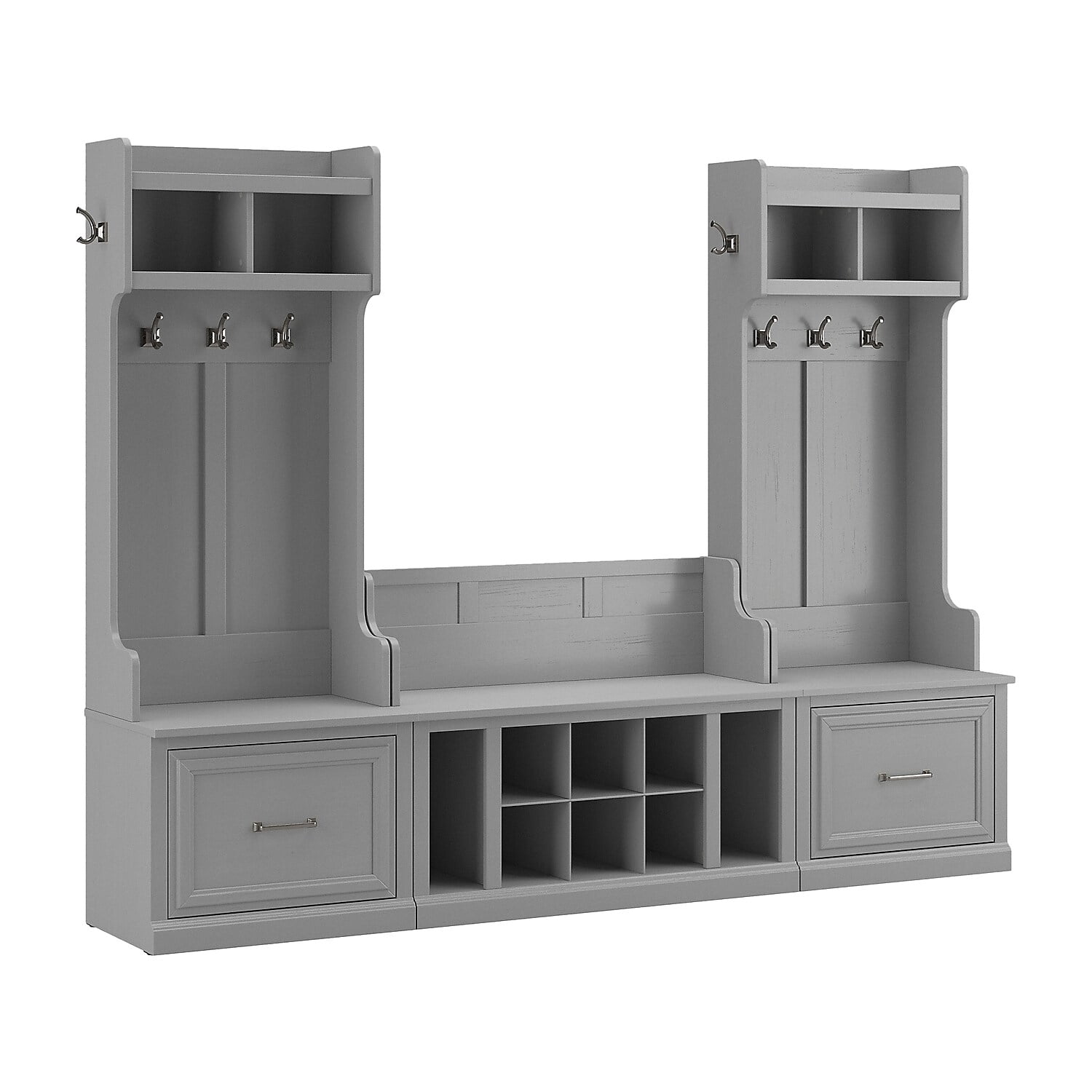 kathy ireland Home by Bush Furniture Woodland 69" Entryway Storage Set