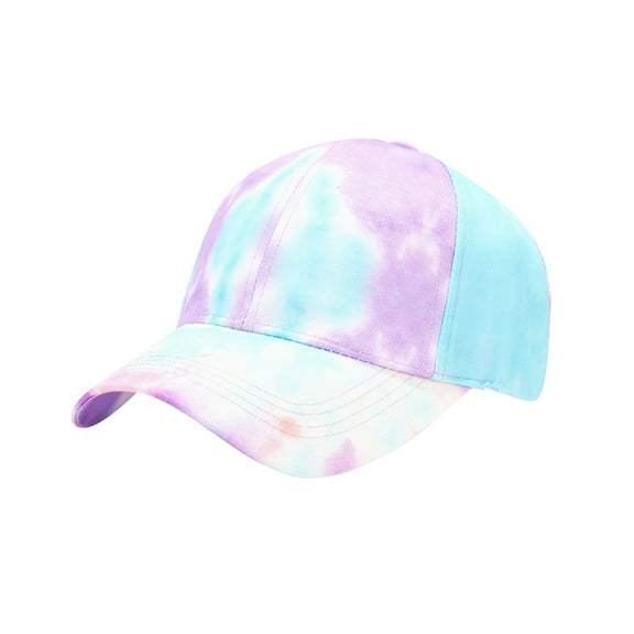 katior 3D Printed Tie Dye Baseball Cap Adjustable Snapback Sun Hat for Outdoor Summer Activities