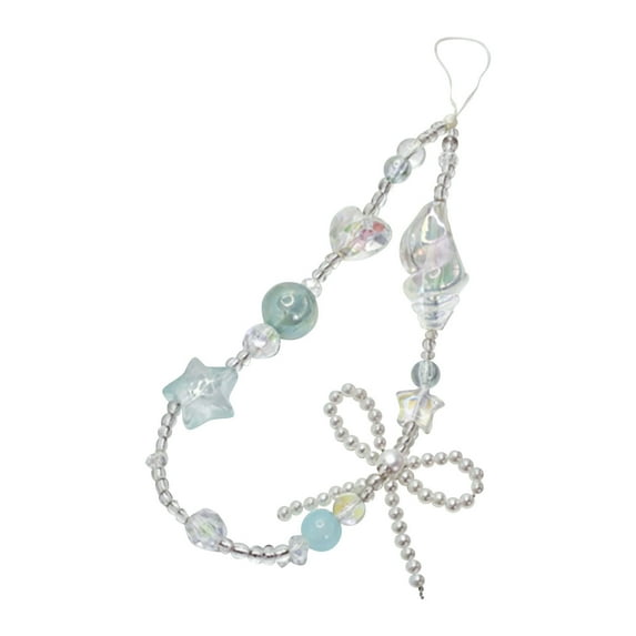 katior Beaded Camera Wrist Strap Cute Digital Camera Charm Lanyard Phone Charms Strap Beaded Camera Chain for Phone Bag Keychain