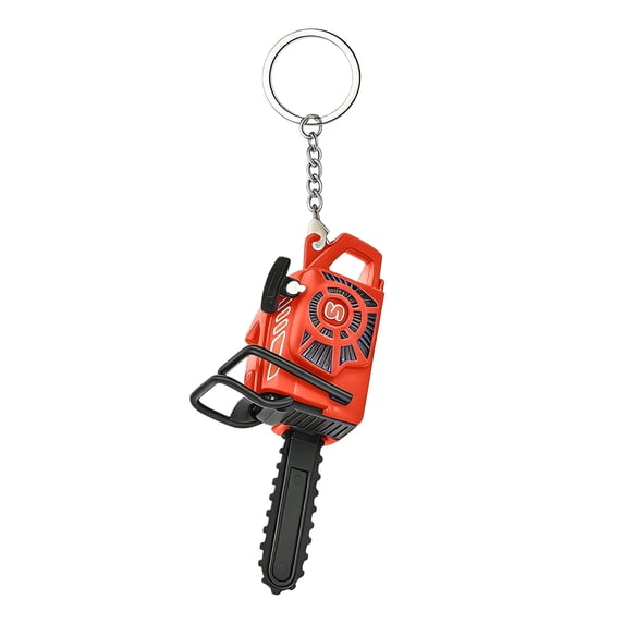 katior Fidget Chainsaw Keychain, Pull-Start Haptic Toy with Mechanical Sound, Miniature Power Tool Model