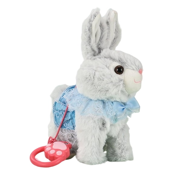 katior Hopping Bunny Interactive Electronic Rabbit Toy Remote Control Leash Gifts for Toddlers, 12''