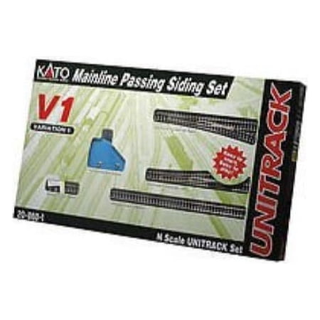 kato usa model train products v1 unitrack mainline passing siding set