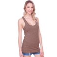 thumbnail image 1 of Kavio! Junior Snow Jersey Deep Scoop Neck Racer Back Tank Silicon Wash Coffee M, 1 of 2