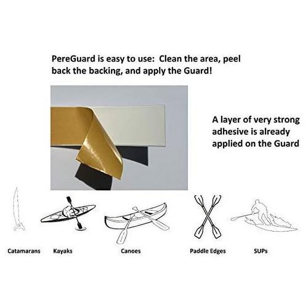 kayak keel guard 2" width white kayak canoe ive guard abrasion