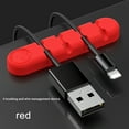 thumbnail image 1 of kayannuo Cable Holder Clips Management Silicone Self Adhesive Cord Organizer Desktop USB Back To School, 1 of 5