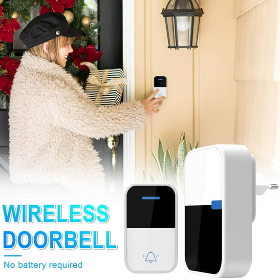 kayannuo Wireless Doorbell Plug And Play Waterproof Door Bell Kit Adjustable-Volume 120M Doorbell Chime 36 Melodies & 6 Adjust Volume