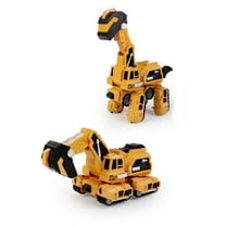 kayannuo Deformation Car Dinosaur Simulation Brachiosaurus Model Children's Collision Impact Inertial Excavator Toy Christmas Gifts