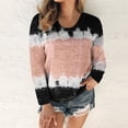 thumbnail image 1 of kayannuo Fall Clothes For Women Women's Fashion Casual Round Neck Long Sleeve Printed Top T-Shirt Blouse Black, 1 of 5