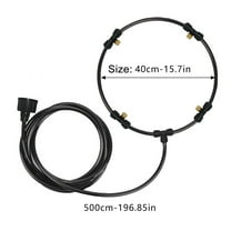 kayannuo Fans on Outdoor Misting Fan Cooler Water Coolings Patio Mist Garden 4 Nozzle 10m Pipe Length Ring Diameter 16 Inch Fans for Home