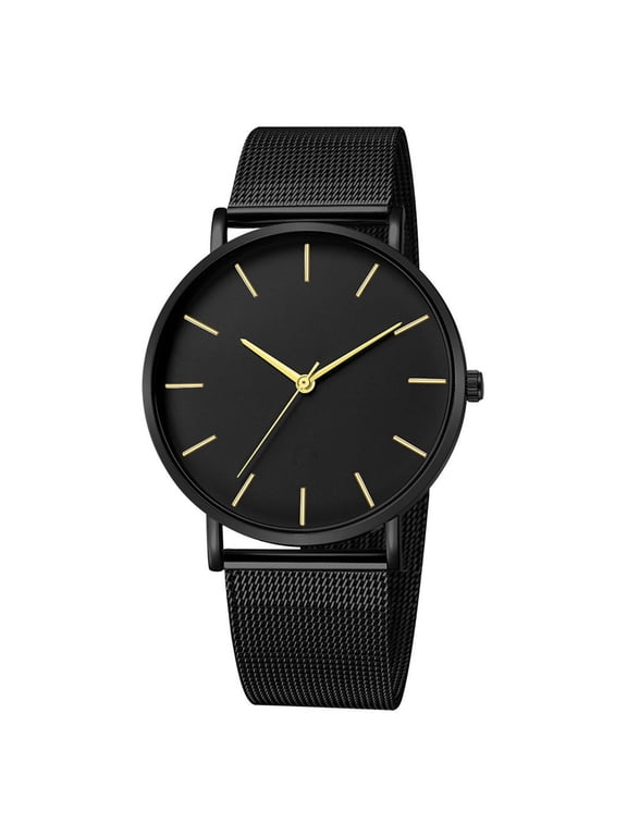 Men Fashion Watches Clocks Watches Stainless Steel Casual Dresses Wrist Crystals