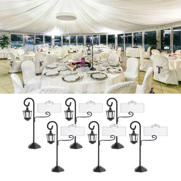 kayannuo Street Lamp Place Card Name Holders Table Number Decoration Wedding Favors 6PC