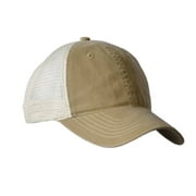 kc caps adjustable two tone heavy washed cotton twill low profile mesh retro cap