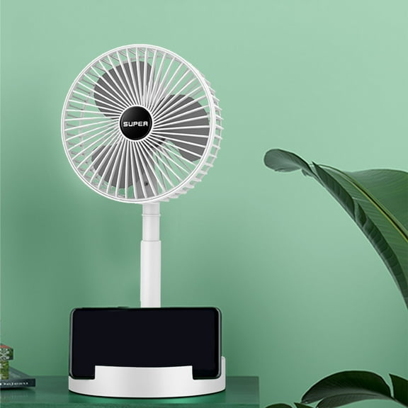 kcavykas 3-Speed Strong Wind Tabletop Fan White