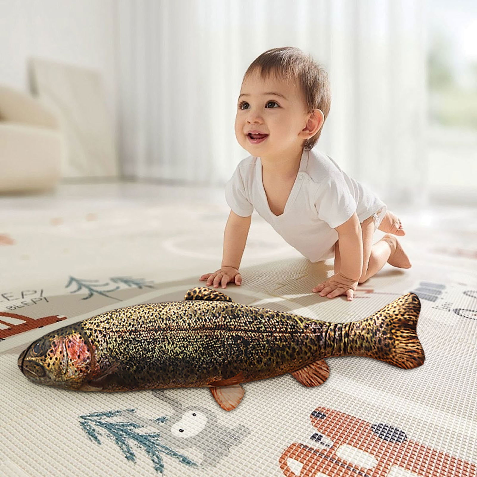 Doll Fish kcavykas Birthday Gift Toys 40CM Aquarium Fish Plush Doll, Realistic ...