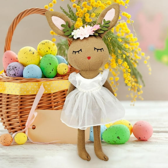kcavykas Birthday Gift Toys Ballerina Stuffed Bunny Doll – Adorable Bunny Toy for Easter, Perfect for Birthdays and Holidays