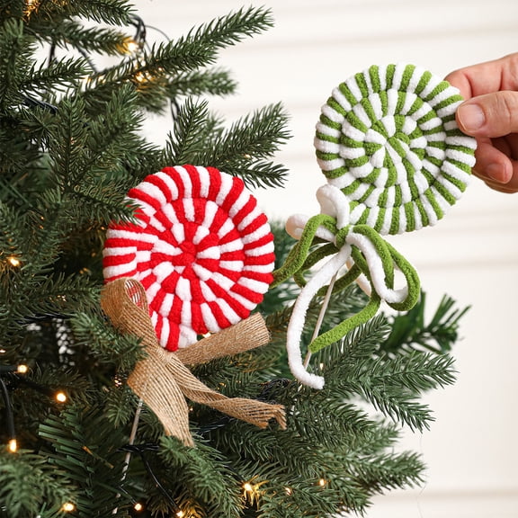 kcavykas Christmas Decorations Christmas Decorations Foam Candy Lollipop Plush Cuttings for Christmas Tree Floral Picks Candy Ornaments for Wreaths Garland Centerpieces Holiday Arrangements