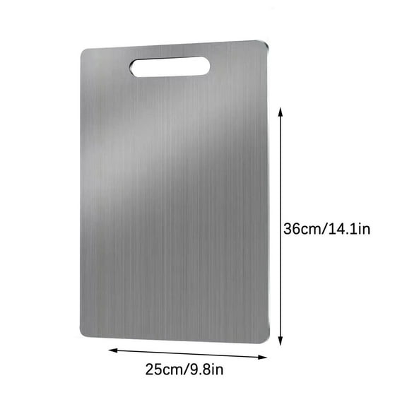 kcavykas Engagement Gifts for Couples Titanium Cutting Board - Stainless Steel Cutting Board For Kitchen 304 Chopping Board Food-Grade For Meat Fruit Vegetables Dishwasher Safe Be Hung