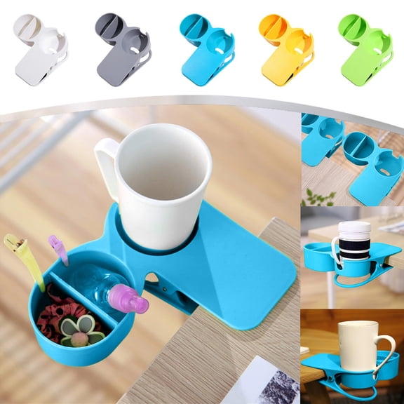 kcavykas Fabric Storage Bags Double Grids Desktop Storage Rack Fixed Cup Holders Tea Water Cup Holders