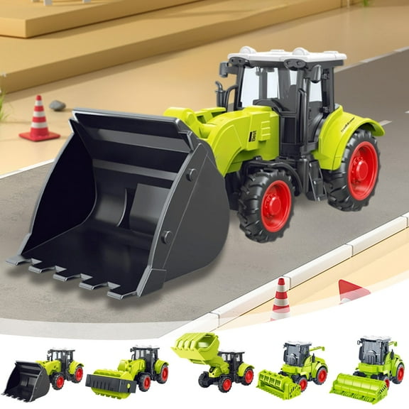 kcavykas Gifts Kids Tractor Toy Inertia Agricultural Vehicle Simulation Construction Play Truck Model Durable Engineering Car Educational Playset for Indoor Fun Today’s Must-Have Bargains