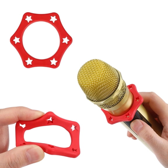 kcavykas Microphone - Ring Hexagonal Microphone -roll Ring -roll Ring Microphone Accessories