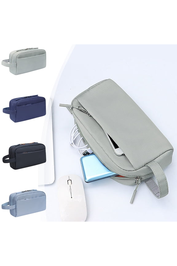 Multi-functional Digital Accessory Storage Bag Large Capacity Handheld Organizer Water-resistant, Scratch-resistant, Wear-resistant Bag Travel or Home Electronics Storage Portable Use