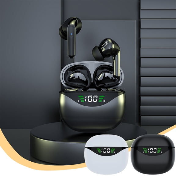 kcavykas Noise-Canceling Bluetooth Earphones – High Sound Quality with Long Battery, Universal Fit Black