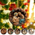 thumbnail image 1 of kcavykas 5-Piece Christmas Nativity Pendant Set, Acrylic Stereoscopic Vision Car Ornaments, Holiday Hanging Decorations for Tree or Rearview Mirror Gift, 1 of 9