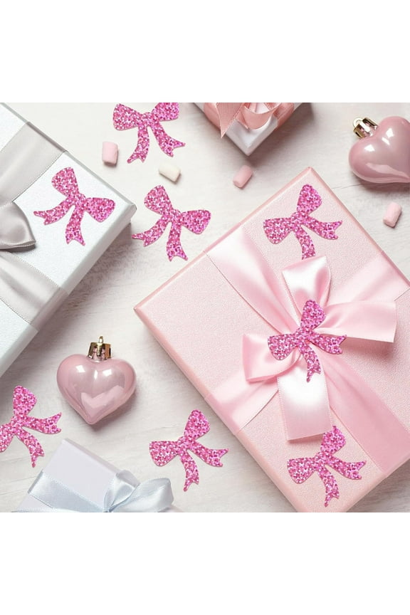 Laser Print Bow Closure Adhesive Stickers 1.2 Inch Round Label Roll DIY Scrapbook Decorative Material Craft Tape for Party Gift Packaging Seals